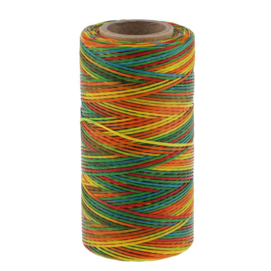 284 Yard 0.8mm 150D Filo cerato piatto in poliestere per cucire la