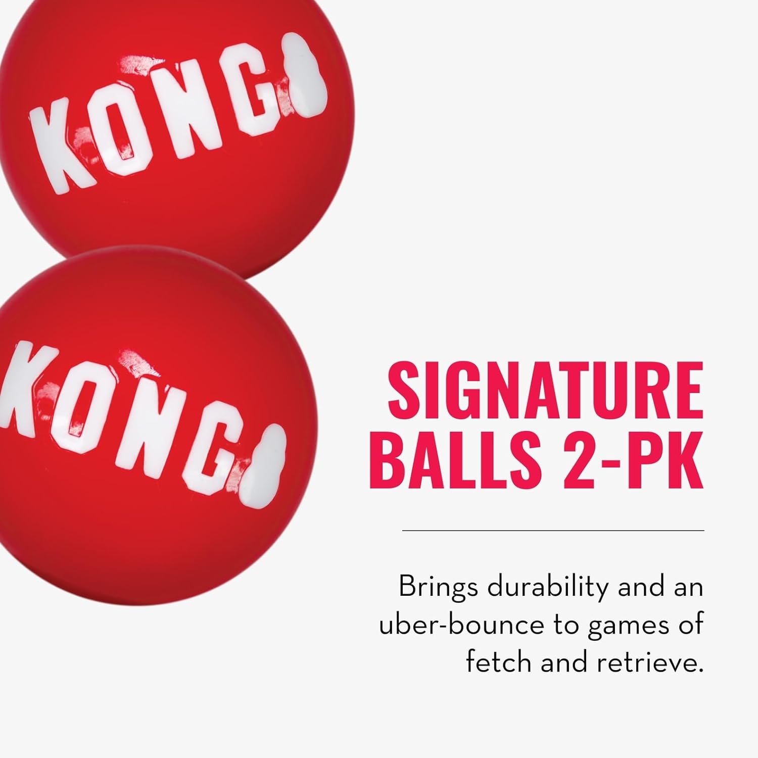 KONG Wild Knots Bear & Signature Balls (2 Pack) - Soft Bear Chew Toy with Rope Interior - Durable Dog Balls for Fetch - for Medium Dogs