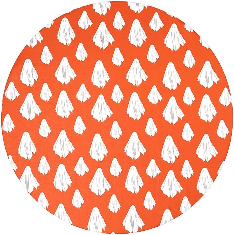 Round Halloween Custom Fit Tablecloth - Halloween Ghost