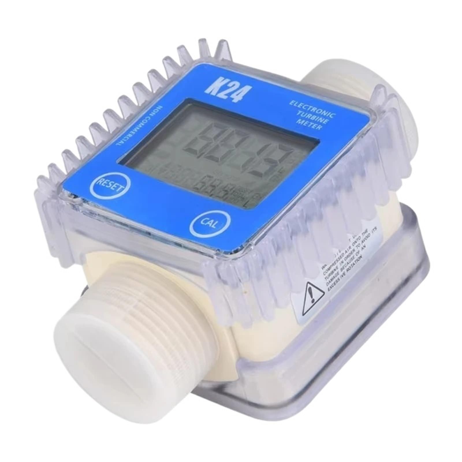 QfUxYYSLD K24 Digital Fuel Flow Meter Turbine Measuring Tool
