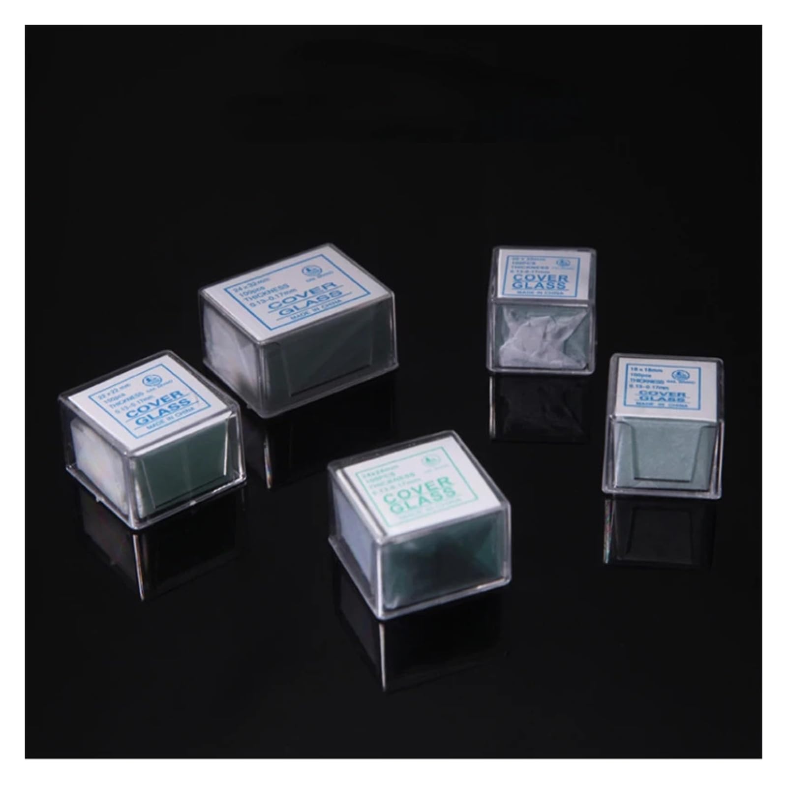 24 x 32 mm / 24 x 40 mm / 24 x 50 mm / 24 x 60 mm, rechteckig, Mikroskop-Objektträger, Deckglas, 100 Stück Deckgläser for die Probenvorbereitung(24x40mm)