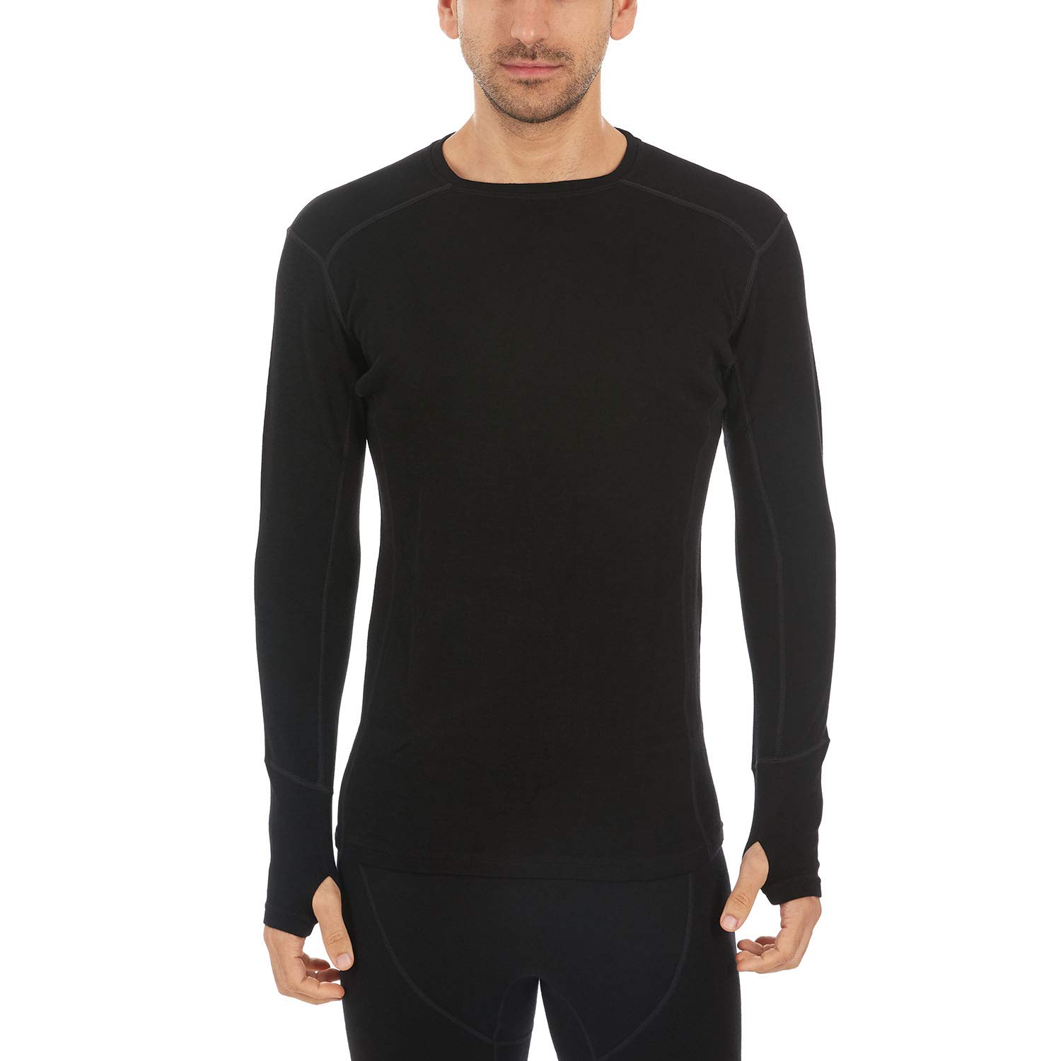 4200 Woolverino Men’s Midweight Long Sleeve Crew - 85% Merino Wool, 13% Nylon, 2% Spandex