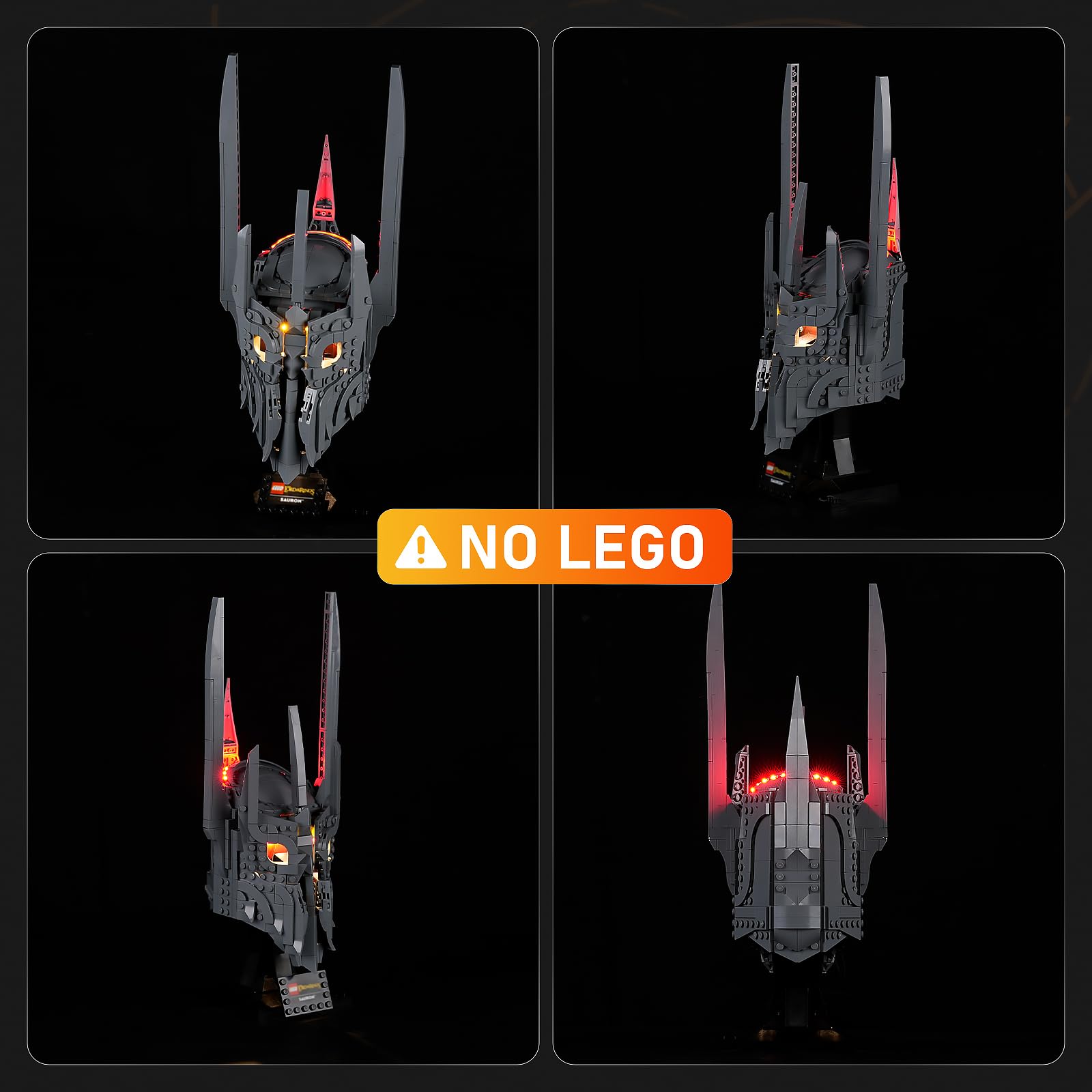 LIGHTAILING Set di Luci per Lego-11373 Elmo di Sauron - Kit d'Éclairage LED Compatible avec les Modèles de Blocs de Construction Lego - Modèle Non Inclus