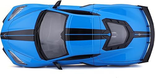Miniatura 8 de Maisto 1:18 Edición Especial 2020 Chev Corvette Stingray Z51 (ala ala) Azul