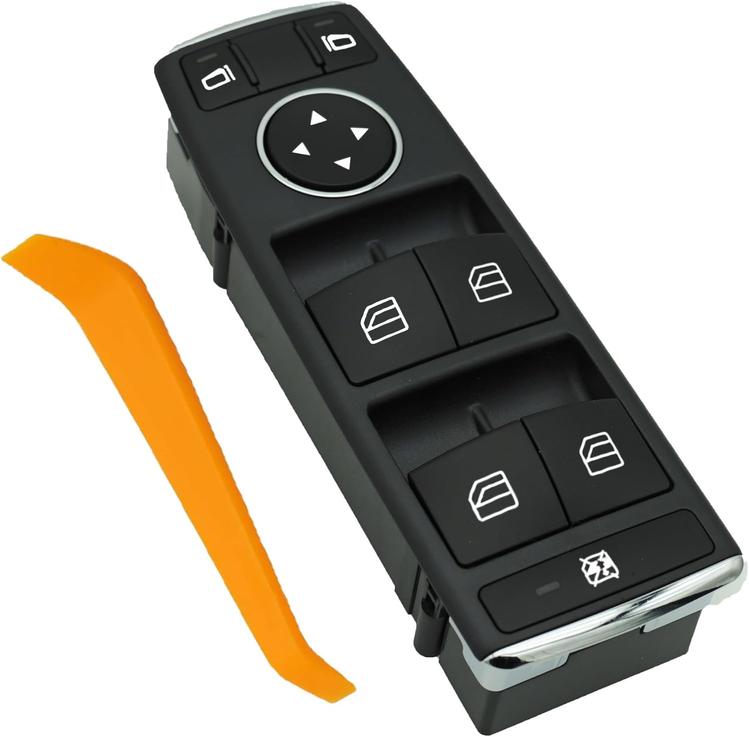 NOVAPARTS Master Power Window Switch Front Driver Side for 2006-2017 Mercedes Benz W204 W212 C250 C300 C350 E350 E550 GLK250 GLK350 2049055302 20490553029107
