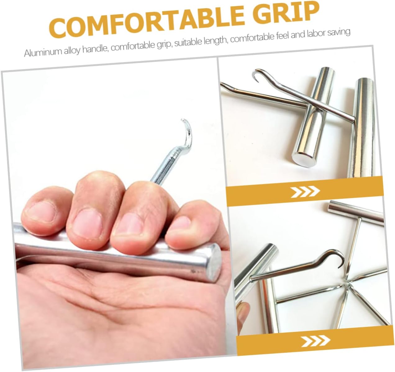 ULDIGI 2pcs Badminton Racket Stringing Machine Tennis Stringing Hook Tool Racket String Puller for