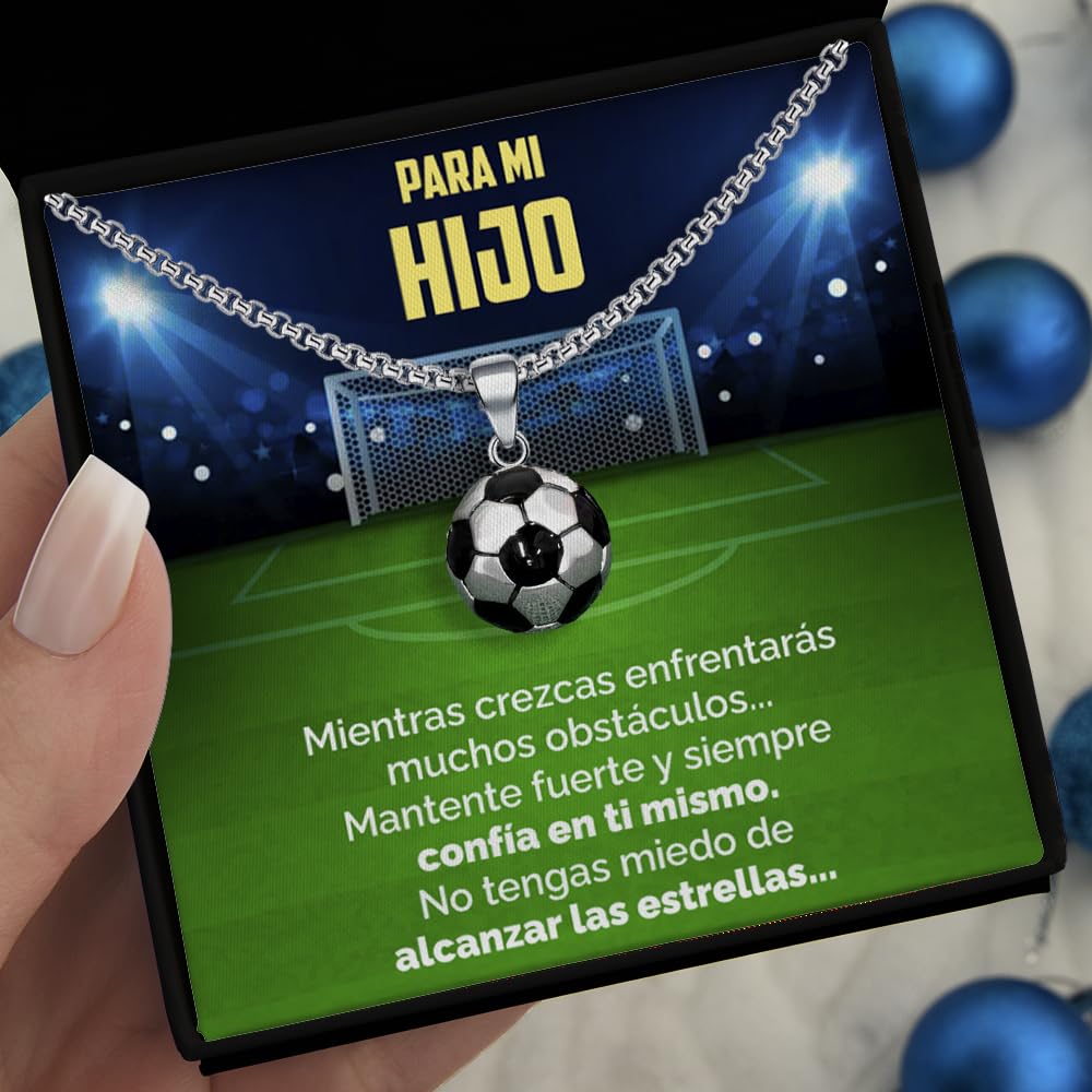 Regalo Niño 10 Años, Colgante De Futbol Para Niños, Regalo Original Niño 8, 9, 10, 11, 12 Años, Collar Hombre Acero Inoxidable, Cosas De Futbol Para Niños, Navidad