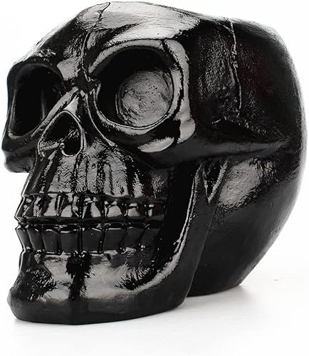 Soporte creativo para brochas de maquillaje con cabeza de cráneo, estuche para brochas de maquillaje, organizador de cosméticos, soporte para