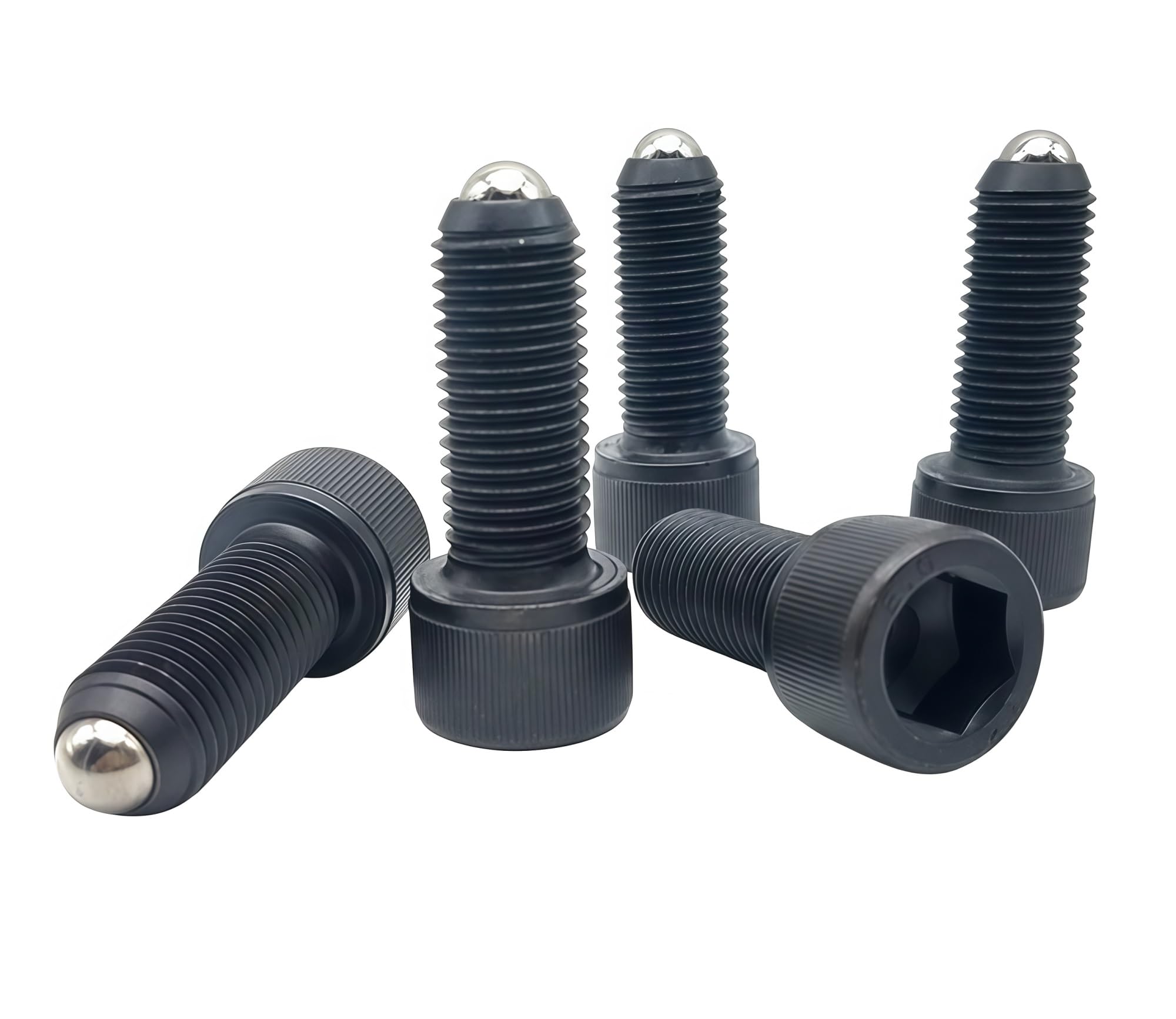Sechskant-Federkolbenschraube, M4-M12 Kugelkopf-Stellschrauben legiertem Stahl A059 for die Positionierung und Verriegelung von Maschinenvorrichtungen(M5x35-30 pieces)