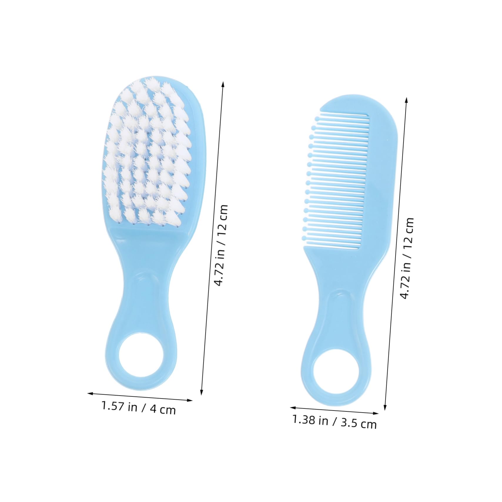 Gogogmee 5Sets Hair Care Set Bath Brush and Comb Kit for Newborns Ergonomic Design for Easy Use Gentle Cradle Cap Scrubber and Comfortable for Boys
