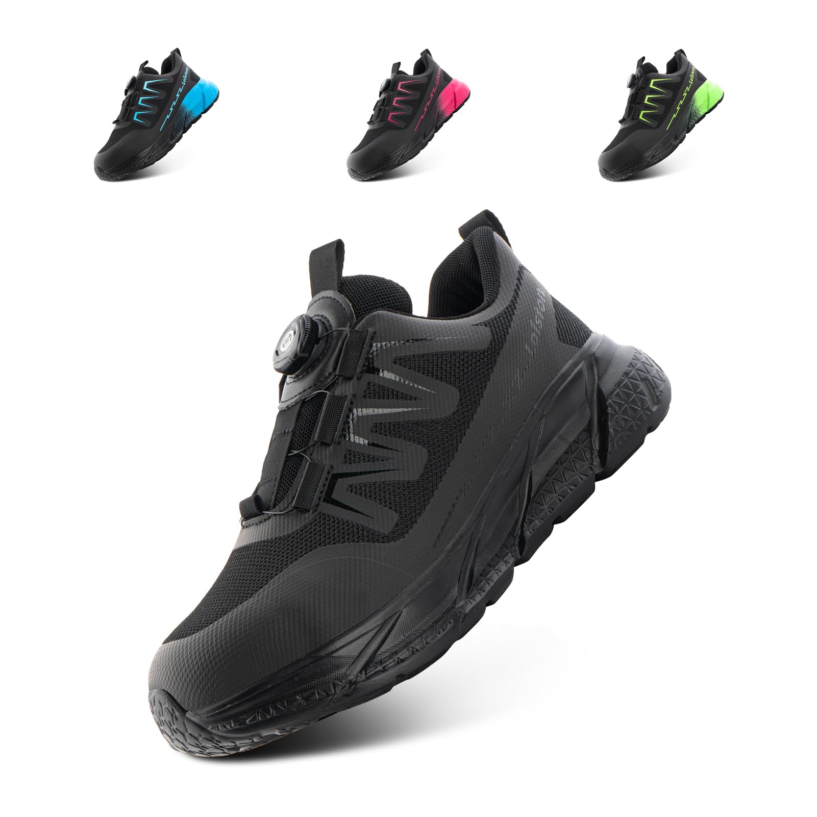 Zapatos de Seguridad Mujer Calzado Seguridad Zapatillas de Trabajo Mujer Ligeros Comodas Antideslizantes Negro NT1 EU38