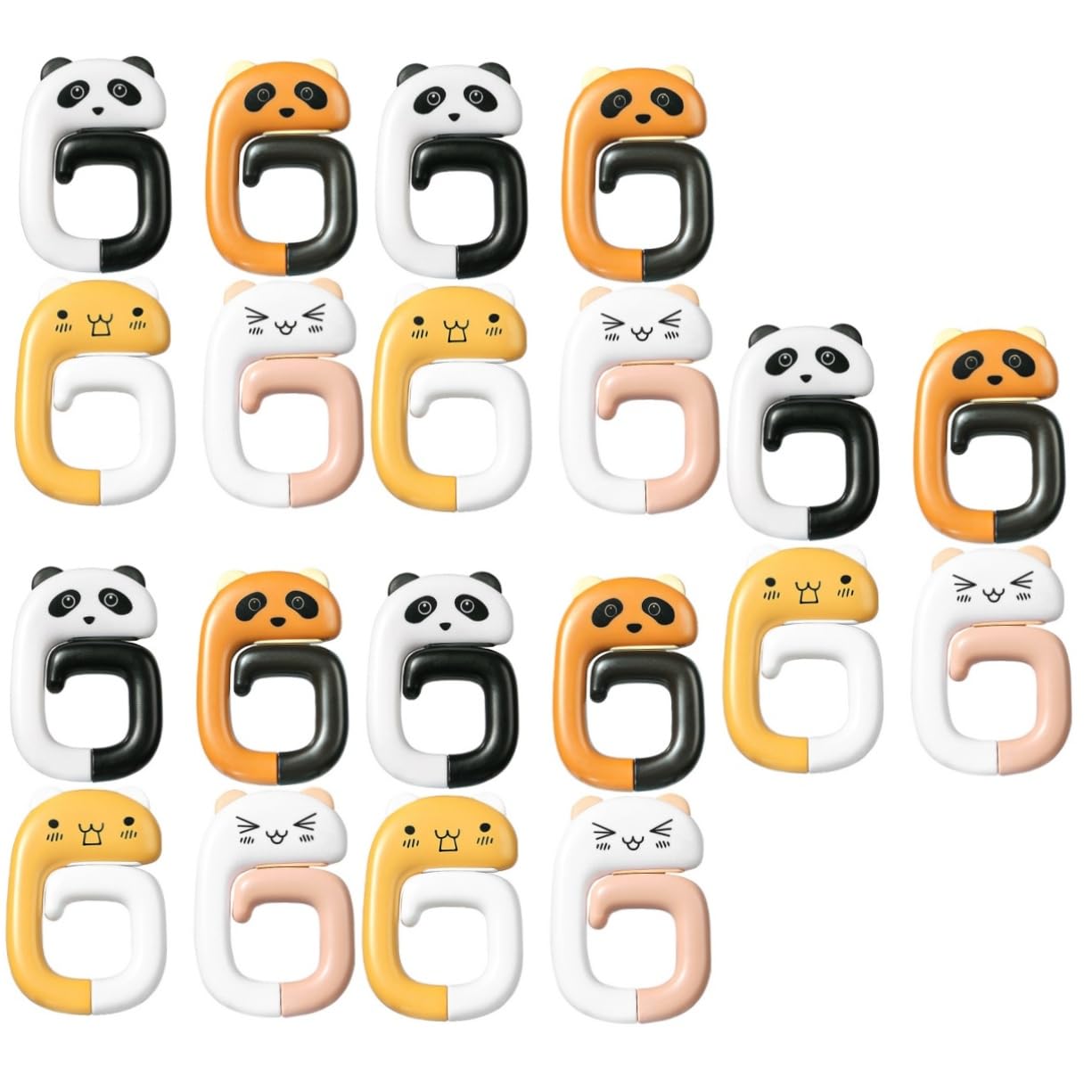 Crochets de sac antidérapants amovibles motif panda pour serviettes - 8