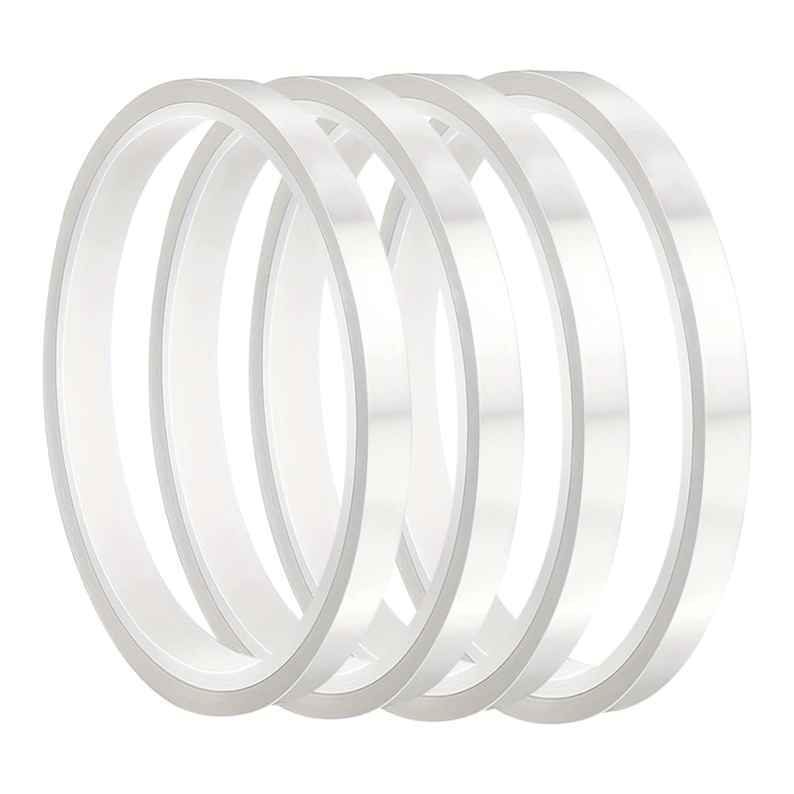 Wqafe 4 Piece 108 ft Heat Resistant Tape for Sublimation Clear HTV Vinyl Heat Transfer Resistant Press Tape for Sublimation Tote Bags Blanks Ink Mugs Electronics Printing DIY Crafts