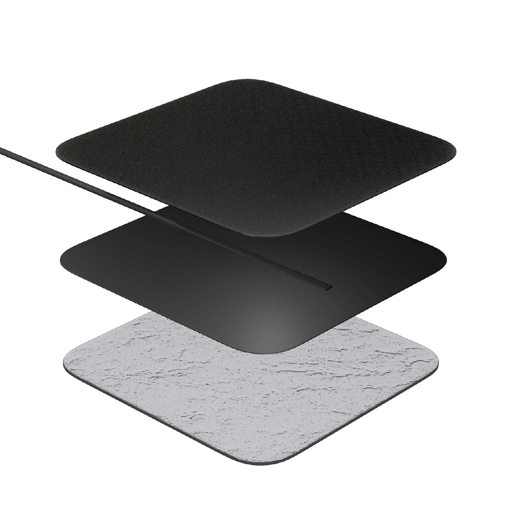 Buy iStim Black Hypoallergenic TENS Electrode Pads 16 Pads 4 Packs