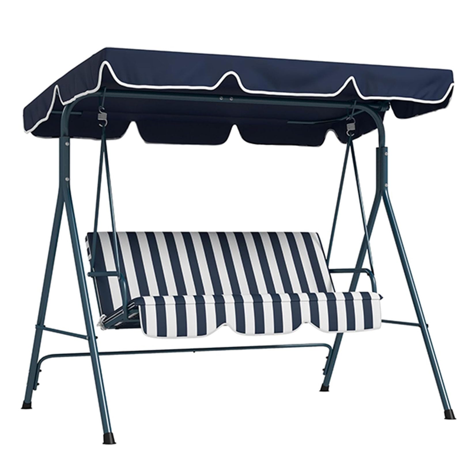 Garden swing seat canopy Canopy Cover Swing Chair Canopy Replacement Padded Seat Waterproof Windproof Anti-UV,001,249 * 185 * 18cm