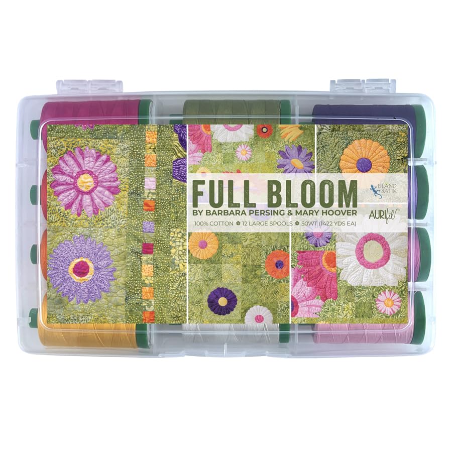 Aurifil Full Bloom by Barbara Persing Garn-Set, 100% Baumwolle, ideal zum Nähen, Basteln und Patchwork