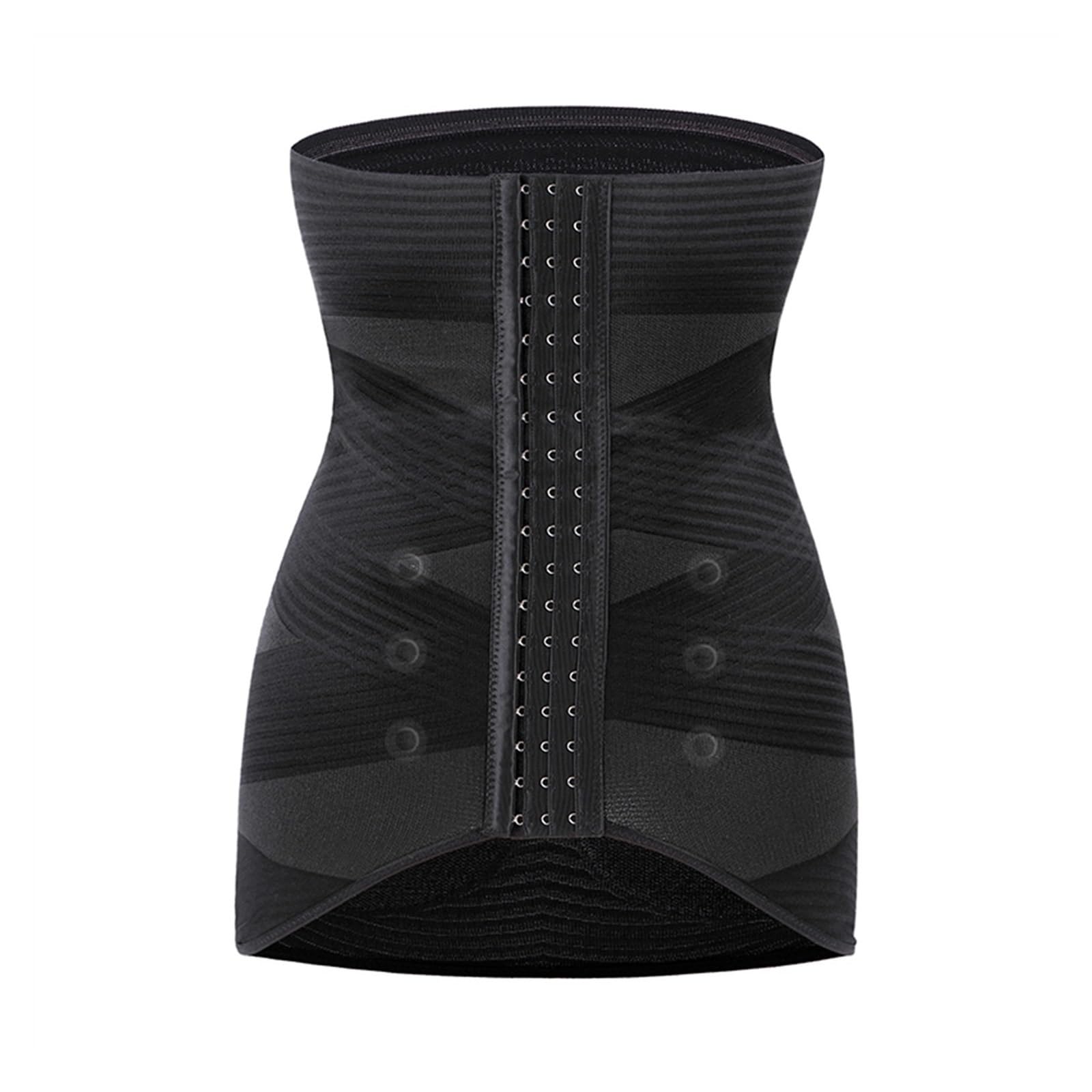 Corsé De Cintura para Mujer Recuperación Postparto Vientre Pelvis Corsé Adelgazante Fajas Postparto Faja Abdominal Soporte Lumbar(Black,L)