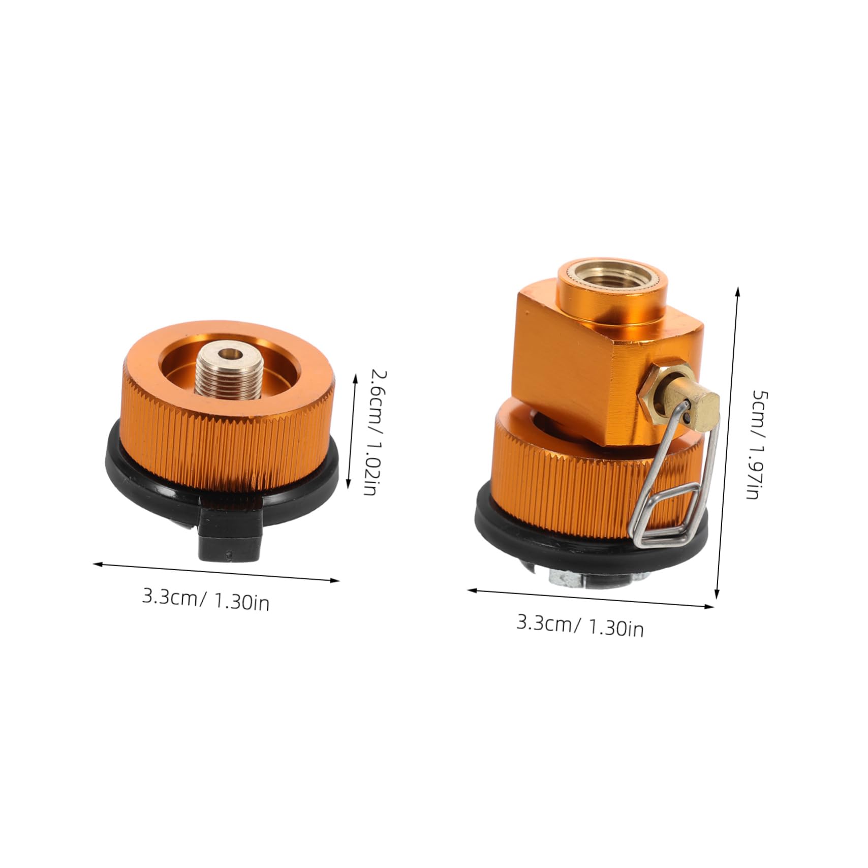 DECHOUS 1Set Outdoor Gas Tank Adapter for Propane Canister Refill Multi Use Conversion Valve for Camping Stove Heater Adapter Kit for Backpacking and Hiking