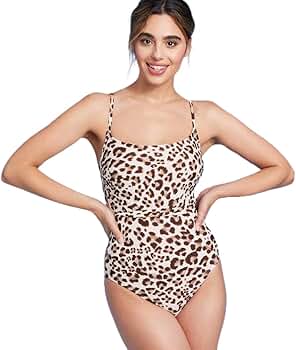 Kona Sol Women's Leopard Print Wrap Belt Medium Coverage One