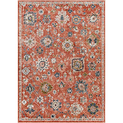 Surya Davaro Traditional Medallion Area Rug,9'2" X 12',Orange #TOP2
