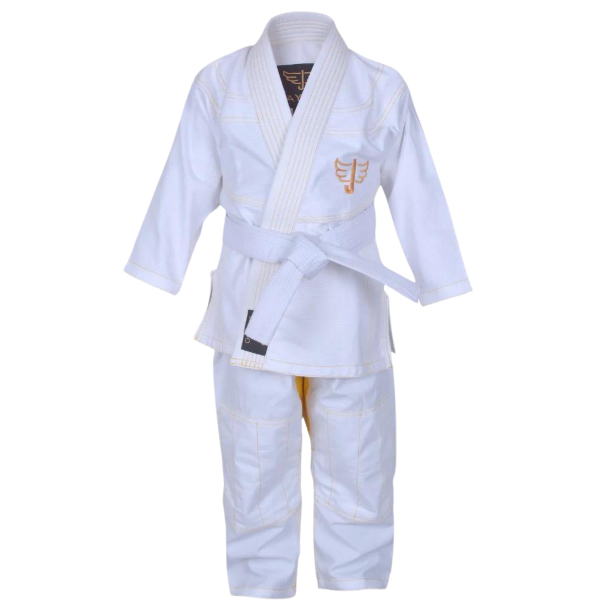 Jayefo Brasileño JIU Jitsu GI para niños y niñas, IBJJF Legal, BJJ, ligero, suave, sanforizado, grappling, niños, adolescentes, MMA, cinturón blanco gratis