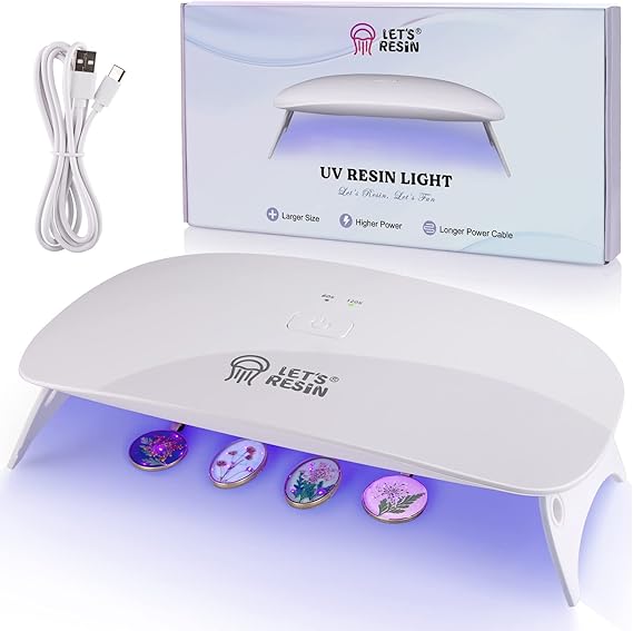 LET'S RESIN UV Light for Resin, 48W Large Size Portable UV Resin Light