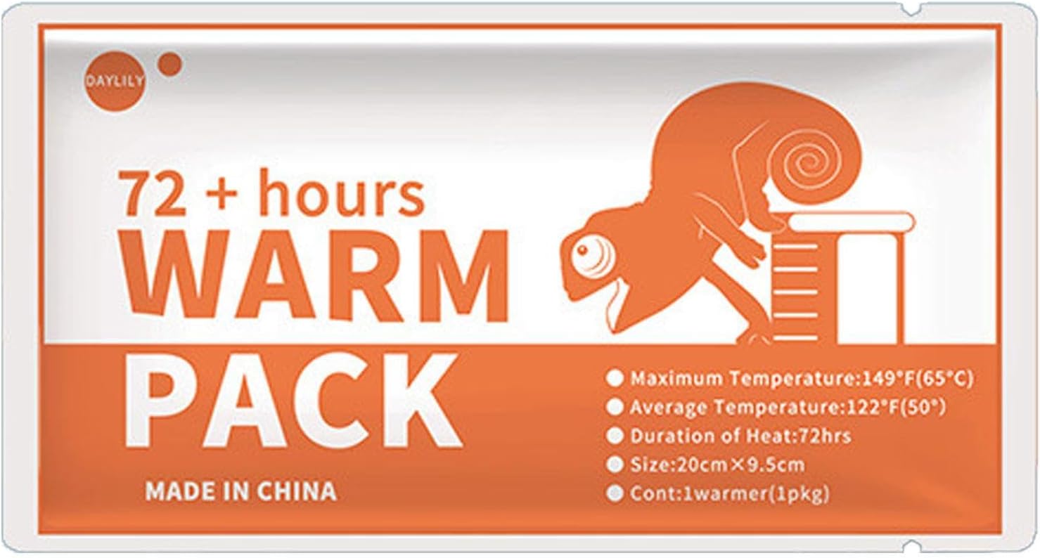 Heat Packs - Body Heat Simulator, Warmth Long Lasting Patch, Self Heating Pet Warmer, Safe Transporting Supply, for Small Animals, Winter Cold Weather Aid, Shipping Bag Accessory