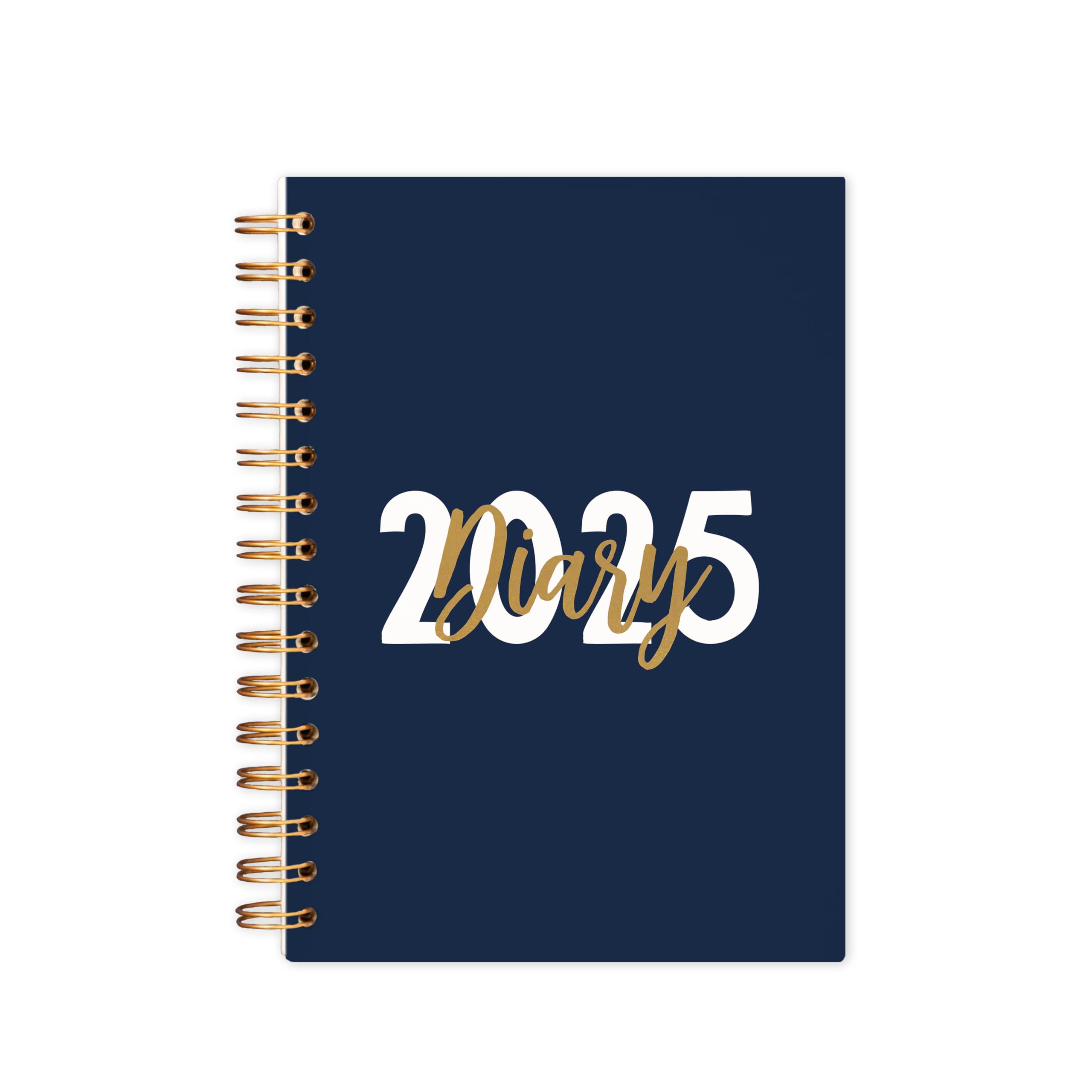 Manta Makes diary 2026 year | week to view gold and navy - green - sage - cerise - pink - lilac | A4 hardback A5 softback | planner 2026 (Navy, A4 Softback)