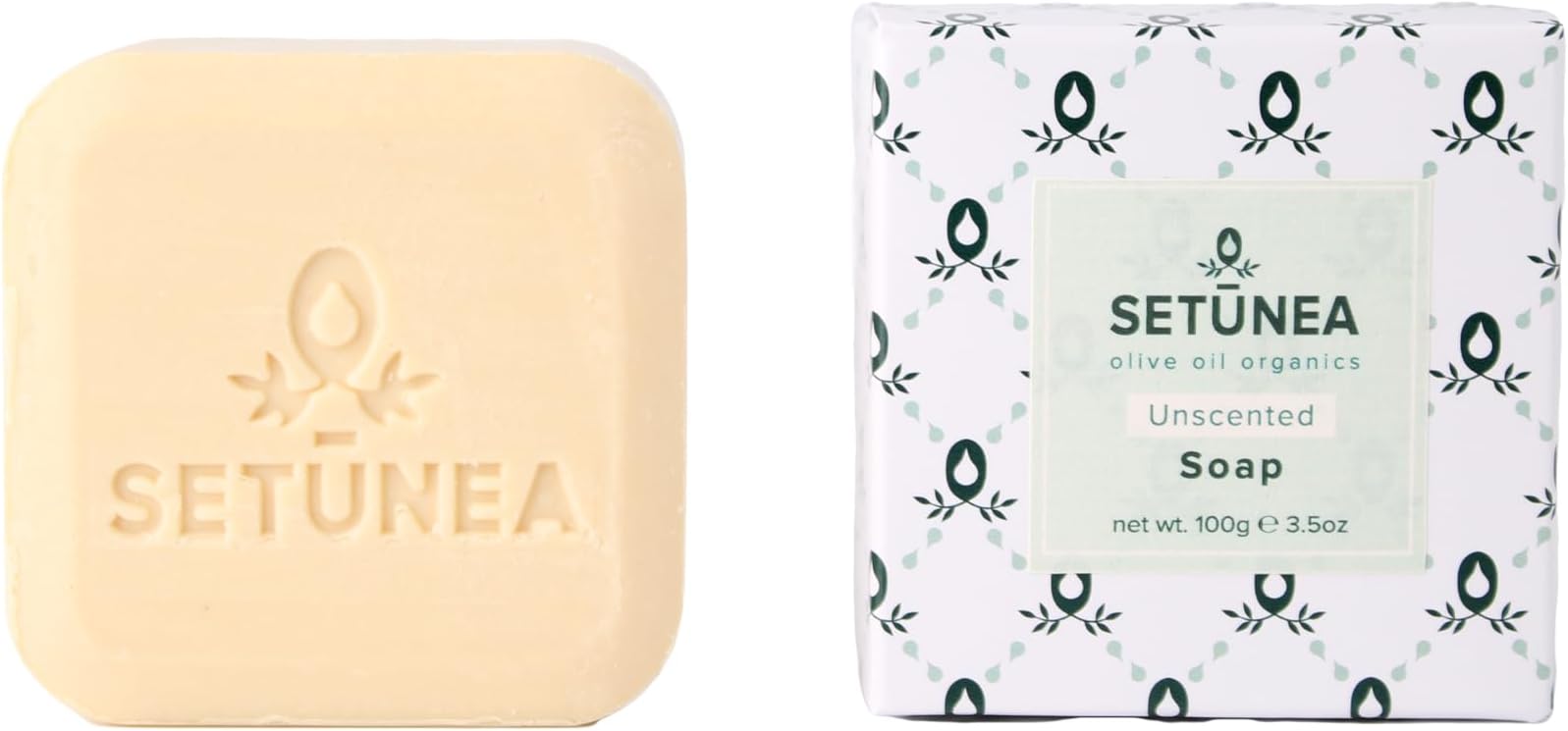 Organic Olive Oil Unscented Soap Bar 2 x 100g