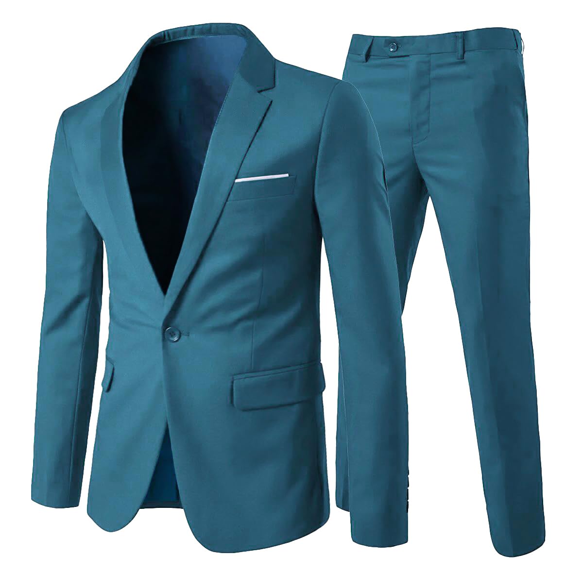 Allthemen Herrenanzug 2 Teilig Slim Fit Anzüge Business Hochzeitanzug für Männer