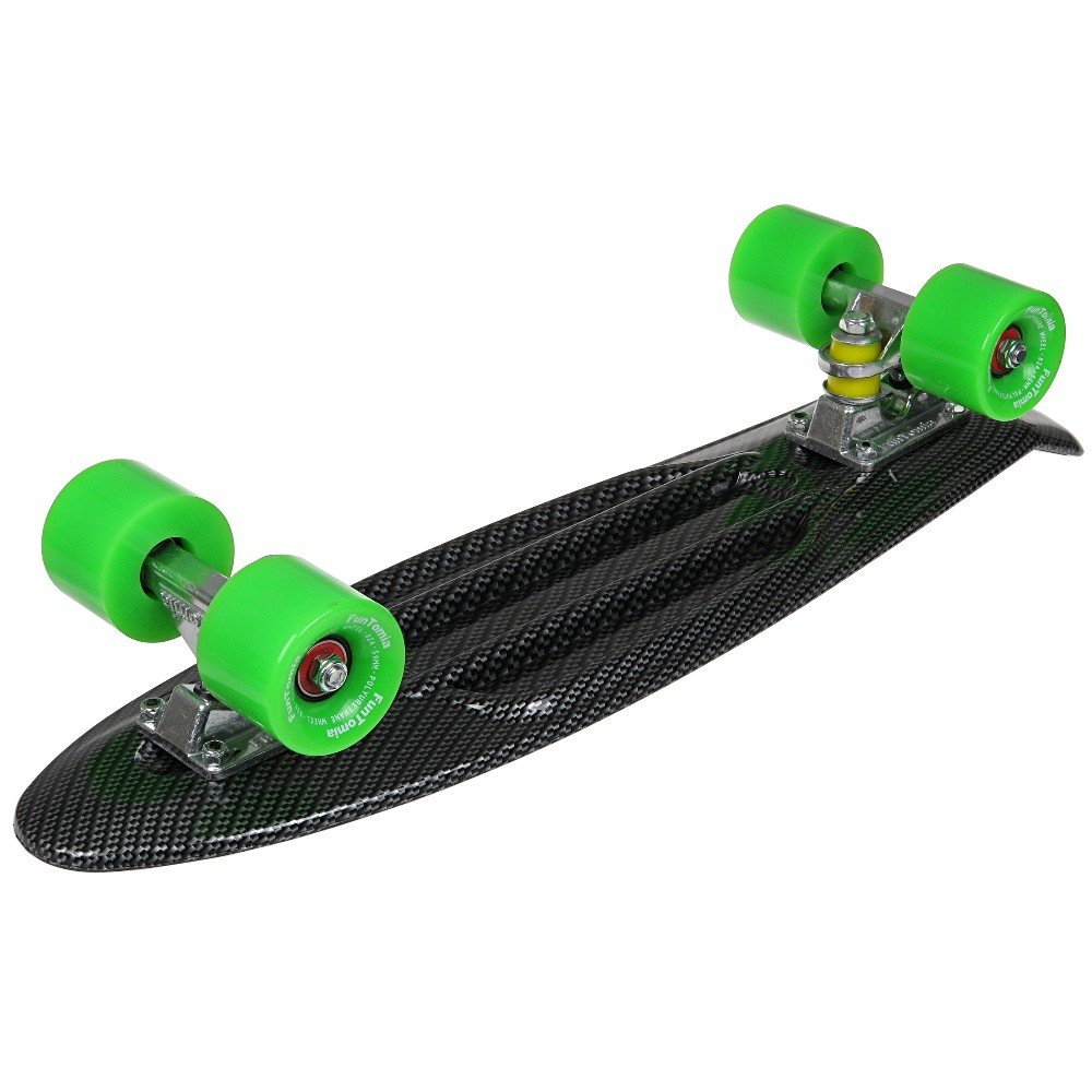 FunTomia Planche à roulettes Mini-Board Skateboard 57cm - avec roulements ABEC-11 - Style Retro Cruiser en Plastique