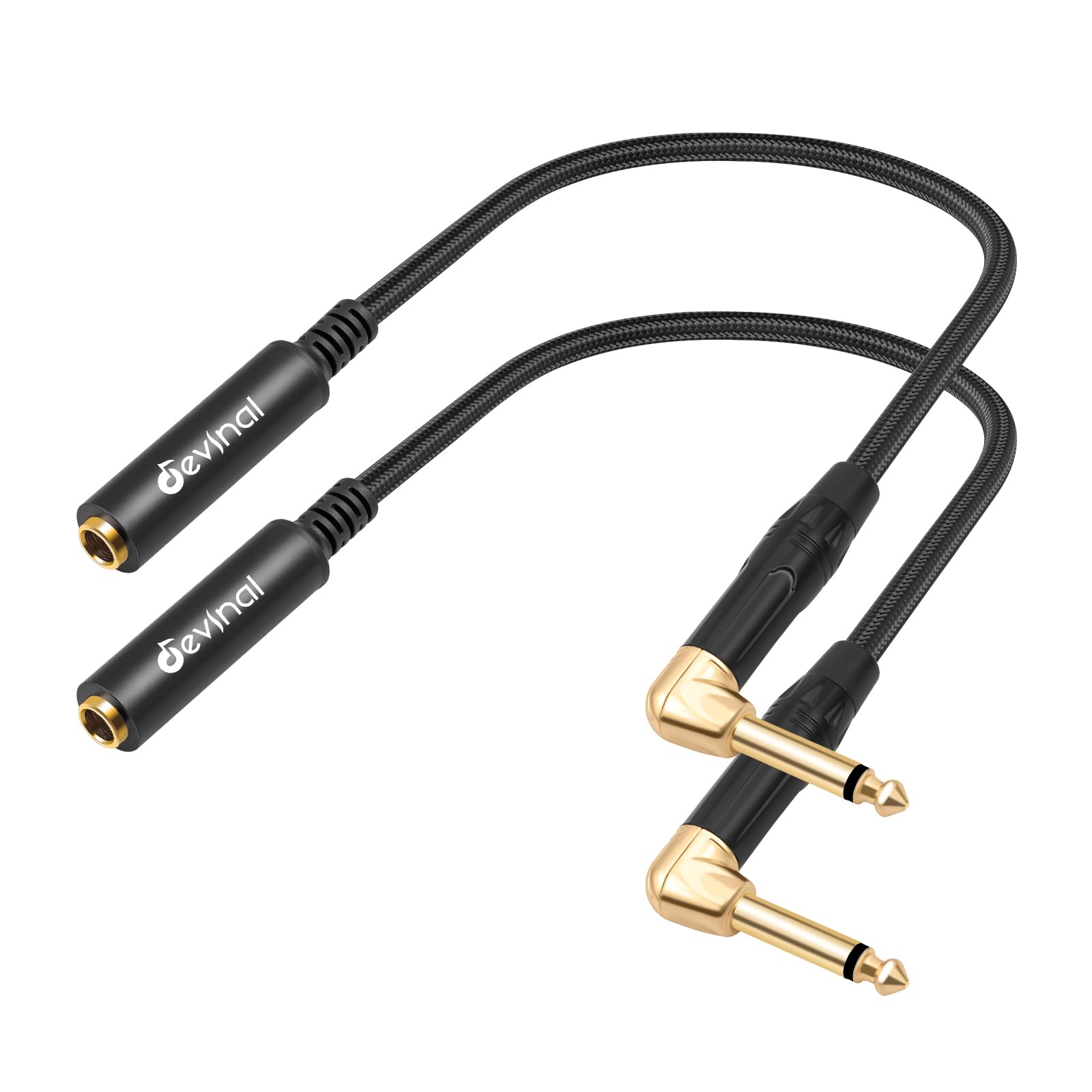 Cable TS 1/4 con conector en ángulo de 6,35 mm que evita tirones 8