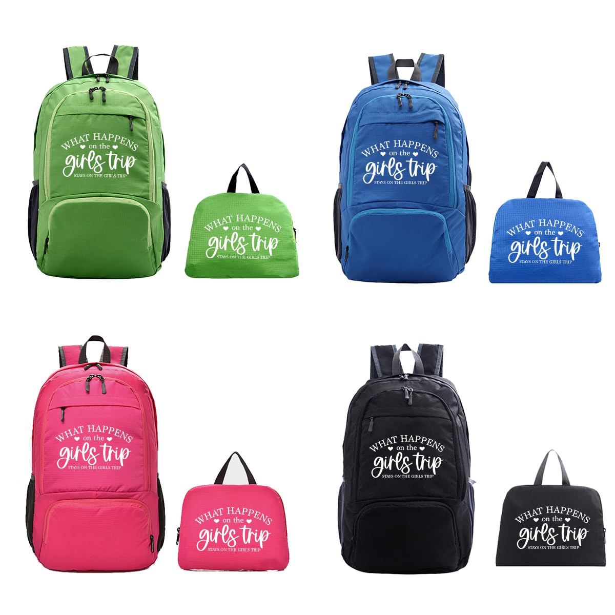 CHQIUCR 4Pcs 30L Hiking Backpack Lightweight Day Packs, Packable Backpack for Women Men Travel Camping Vacation