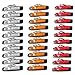 Produktbild VIGORFLYRUN PARTS LTD 30x 6 LED 3.8" Seitenmarkierungsleuchten Markierungsleuchten 12V Wasserdicht Standlicht für Auto LKW Anhänger Busse Wohnwagen SUV Van - Rot + Gelb + Weiß