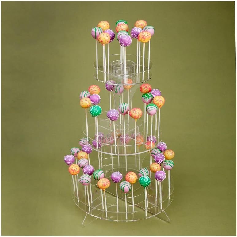 Crown Plastics 3-Tier Cake Pop Stand