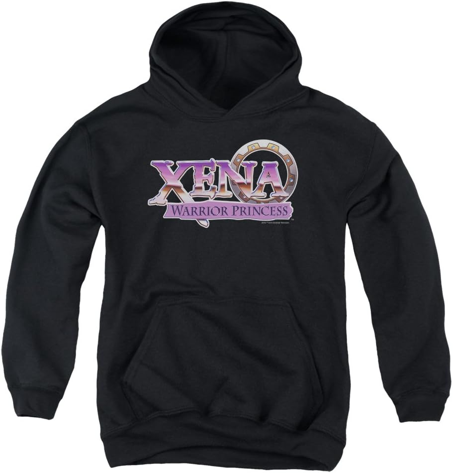 Xena Warrior Princess Logo Big Boys Pullover Hoodie BLACK LG