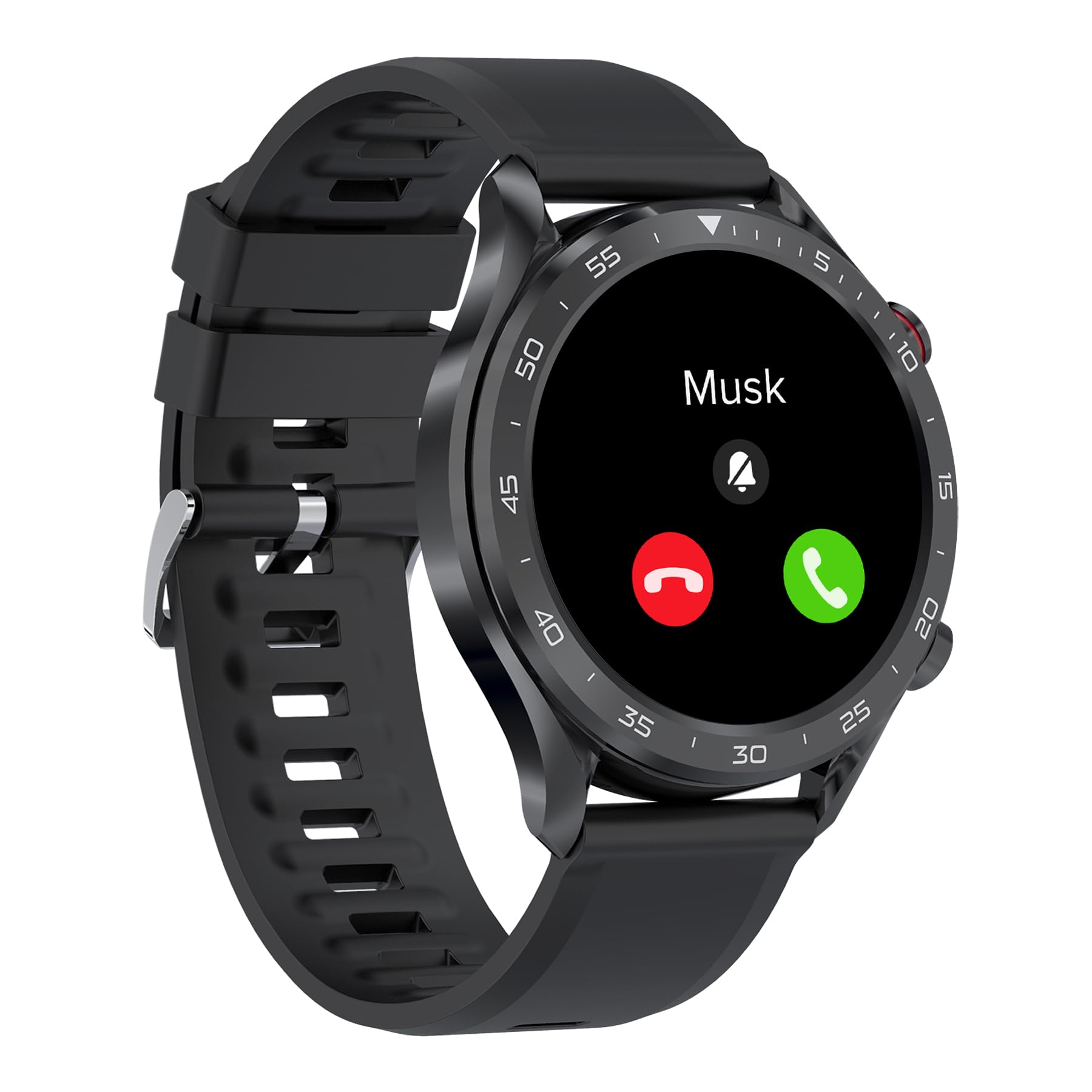 BRIBEJATSmart Watch for Men Answer/Make Call, HD 1.32" Zinc Alloy Case Smartwatch, Voice Assistant Waterproof Activity Tracker Pedometer Heart Rate/Sleep Monitor, Compatible with iOS Android Phone