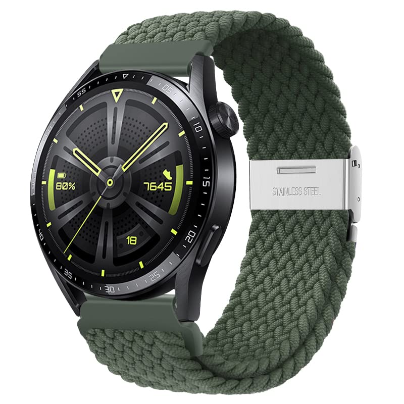 KEYSJEFF Braided Nylon Strap Compatible with Huawe Watch 4/GT 4/GT 3 46mm Band Sam sung Galaxy 22mm Watch Strap for Gear S3/GTR 3 Pro/Colorfit Pro 3/Vivoactive 4/Venu 3 Band(NO Watch) (B0B2W3MM9B) Amazon Price History, Amazon Price Tracker