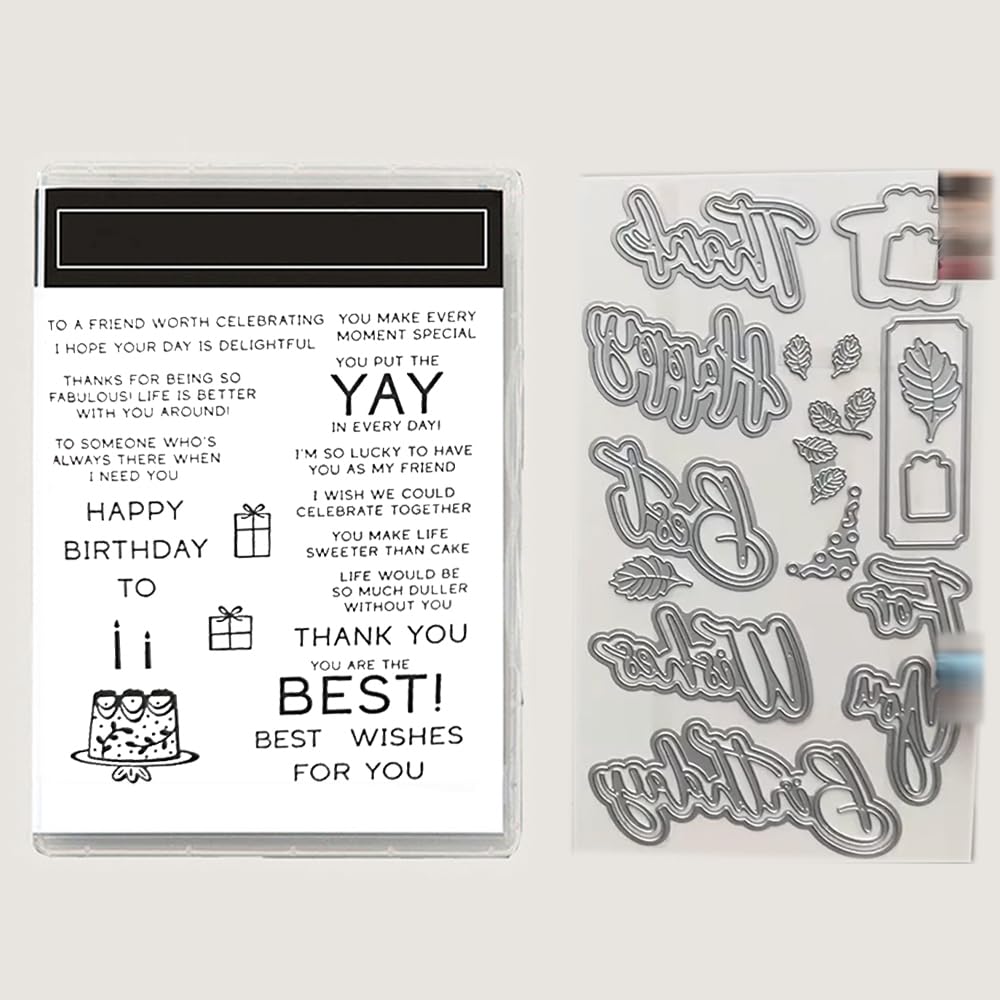 2026 Stamps and Dies for Card Making,Stamps and Dies Sets for Spring, 2025-2026 DIY Various Festivals Album Scrapbooking Birthdays Greeting Card (M7558) — view 27