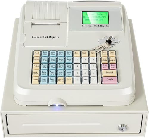 Caja registradora electrónica, pequeña caja registradora cuadrada multifunción para pequeñas empresasminoristasrestaurantesNegocios, minoristas,
