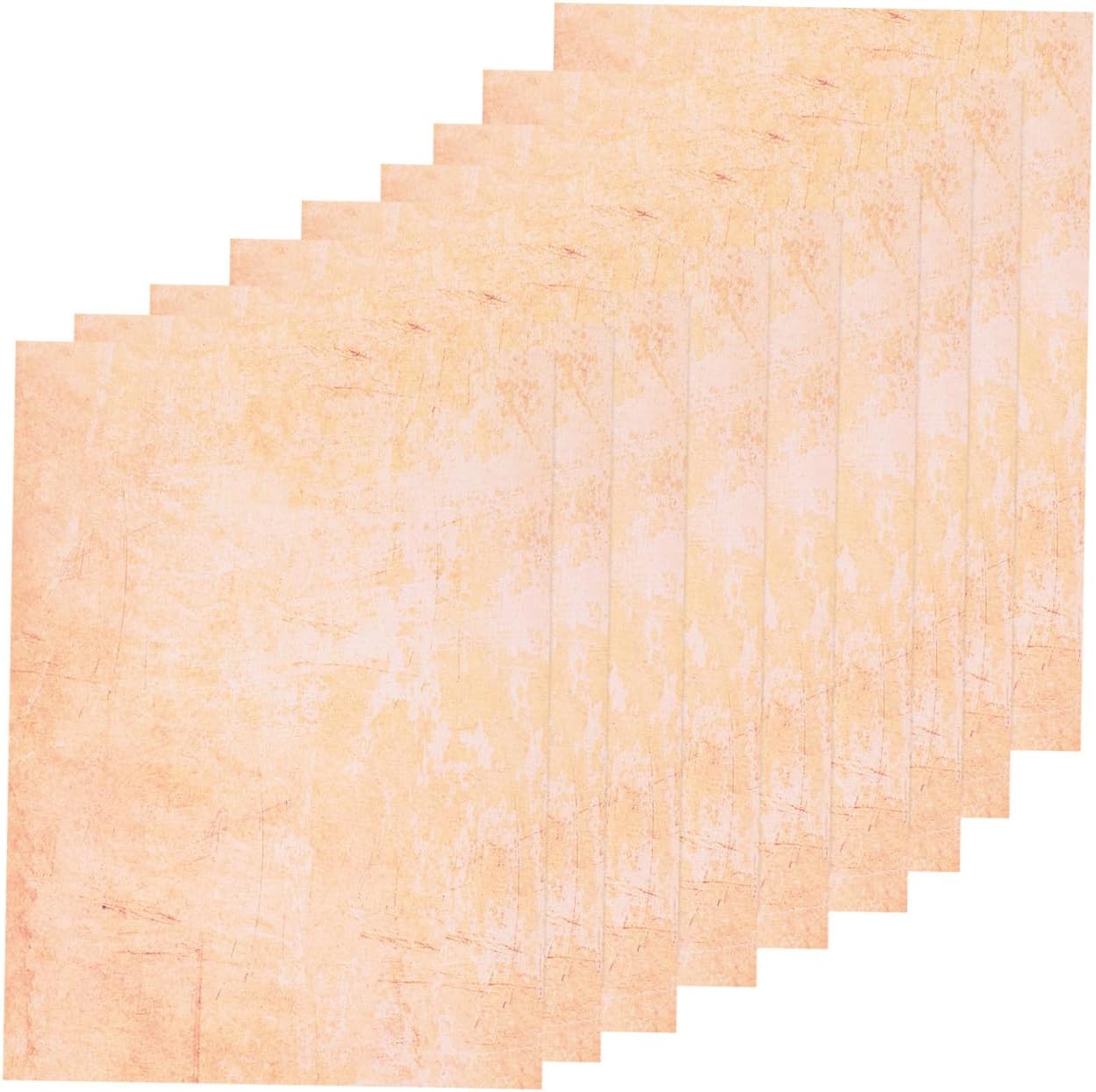 NUOBESTY 100pcs Retro Vintage Writing Paper A4 Blank Invitation Stationery with Wrinkled Background for Letter Writing and Decorative Notes