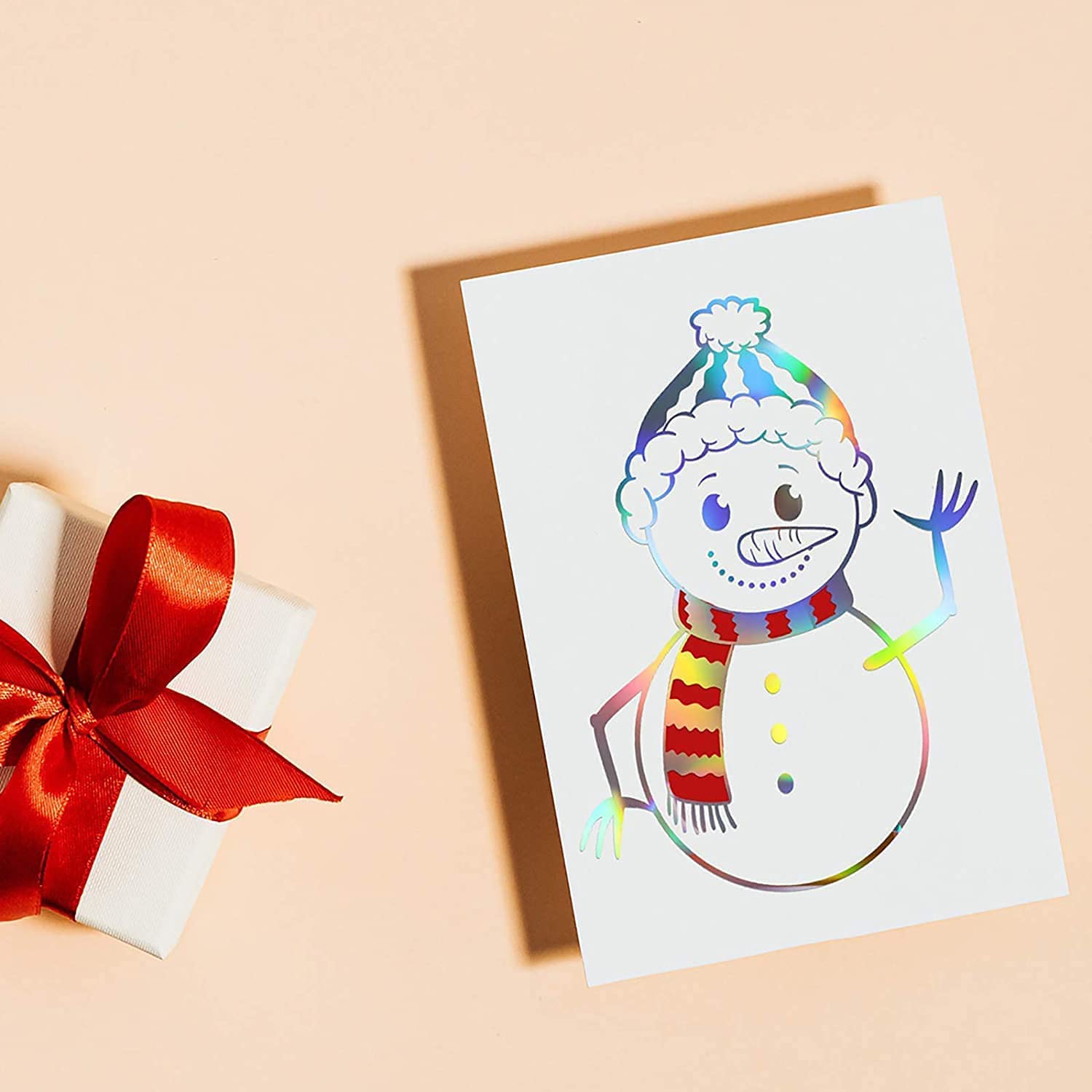 Buy MagicQCraft Holographic Rainbow Vinyl Roll,Permanent Vinyl Roll,12