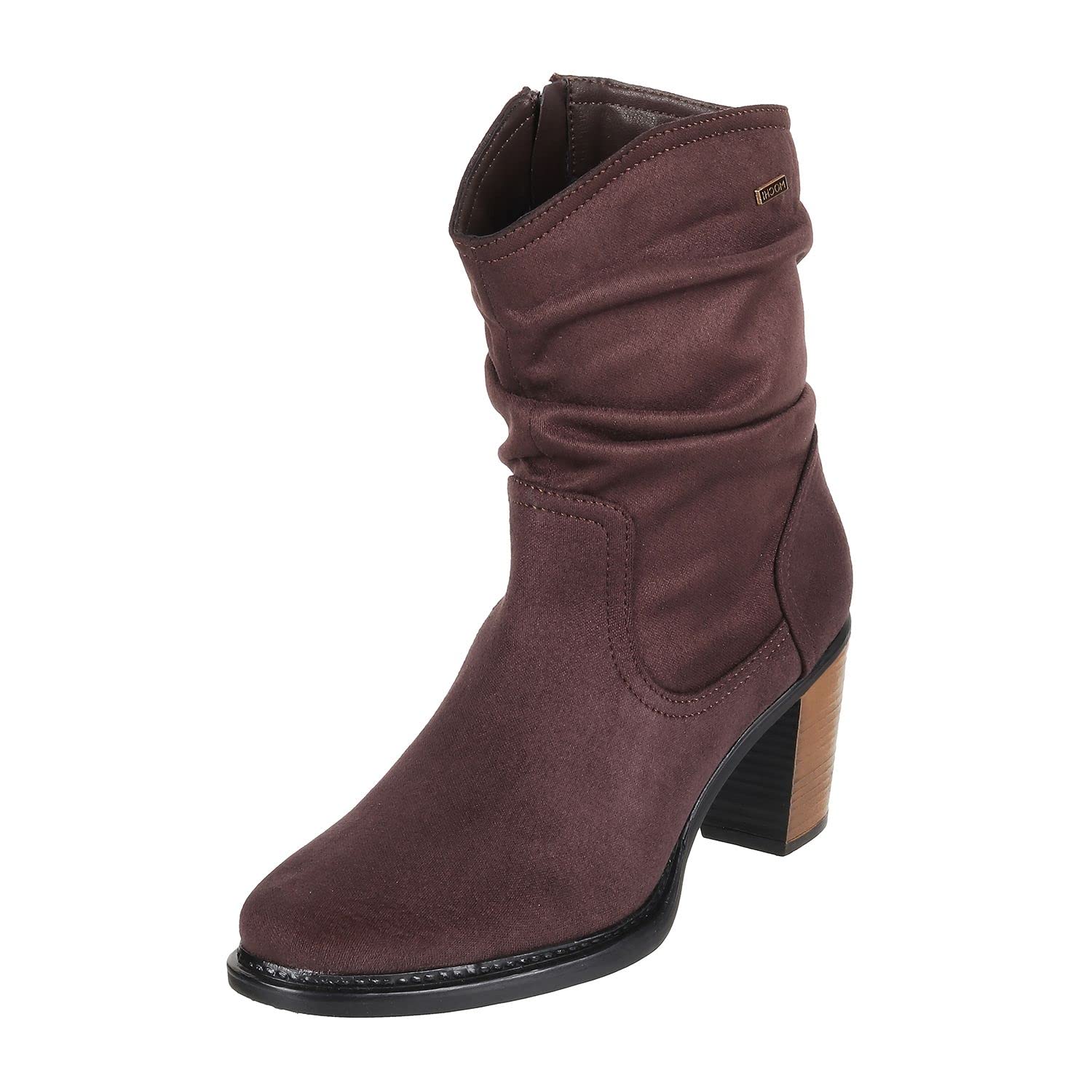 Mochi Women Block Heel High Ankle Boot Brown UK/7 EU/40 (31-94) (B0BRT1XC21) Amazon Price History, Amazon Price Tracker