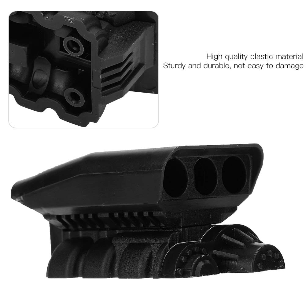 XUXHOU RC Hood Air Inlet, Universal Plastic RC Model Car Supercharger Remote Control Car Simulation DIY Modified for AXIAL 90018 (Black - Image 2