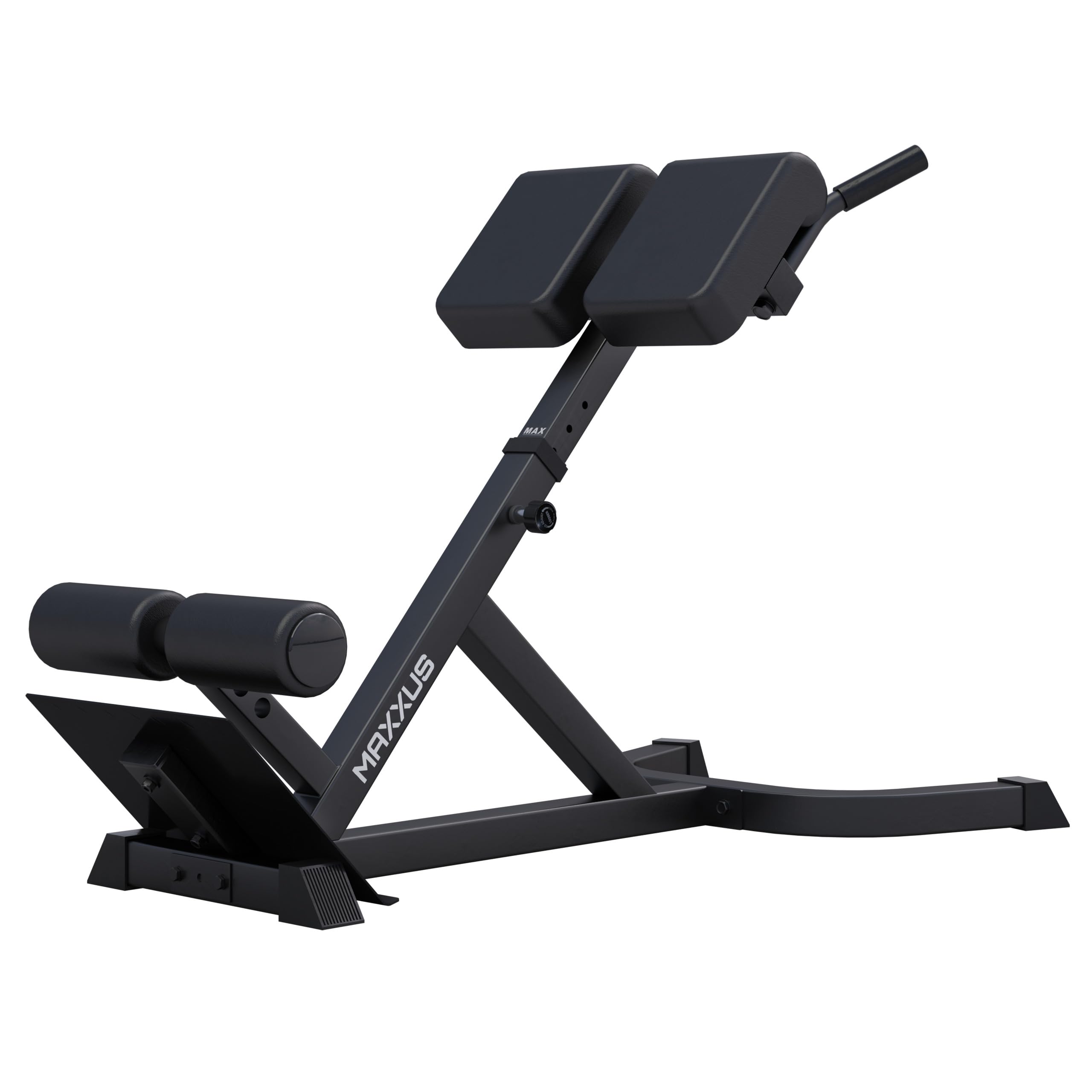 MAXXUS Panca Romana Palestra – Panca Hyperextension, Panca Addominali Regolabile – Struttura Robusta in Acciaio – Imbottiture Extra Spesse – Attrezzi Palestra Casa per Schiena, Core e Glutei, Home Gym