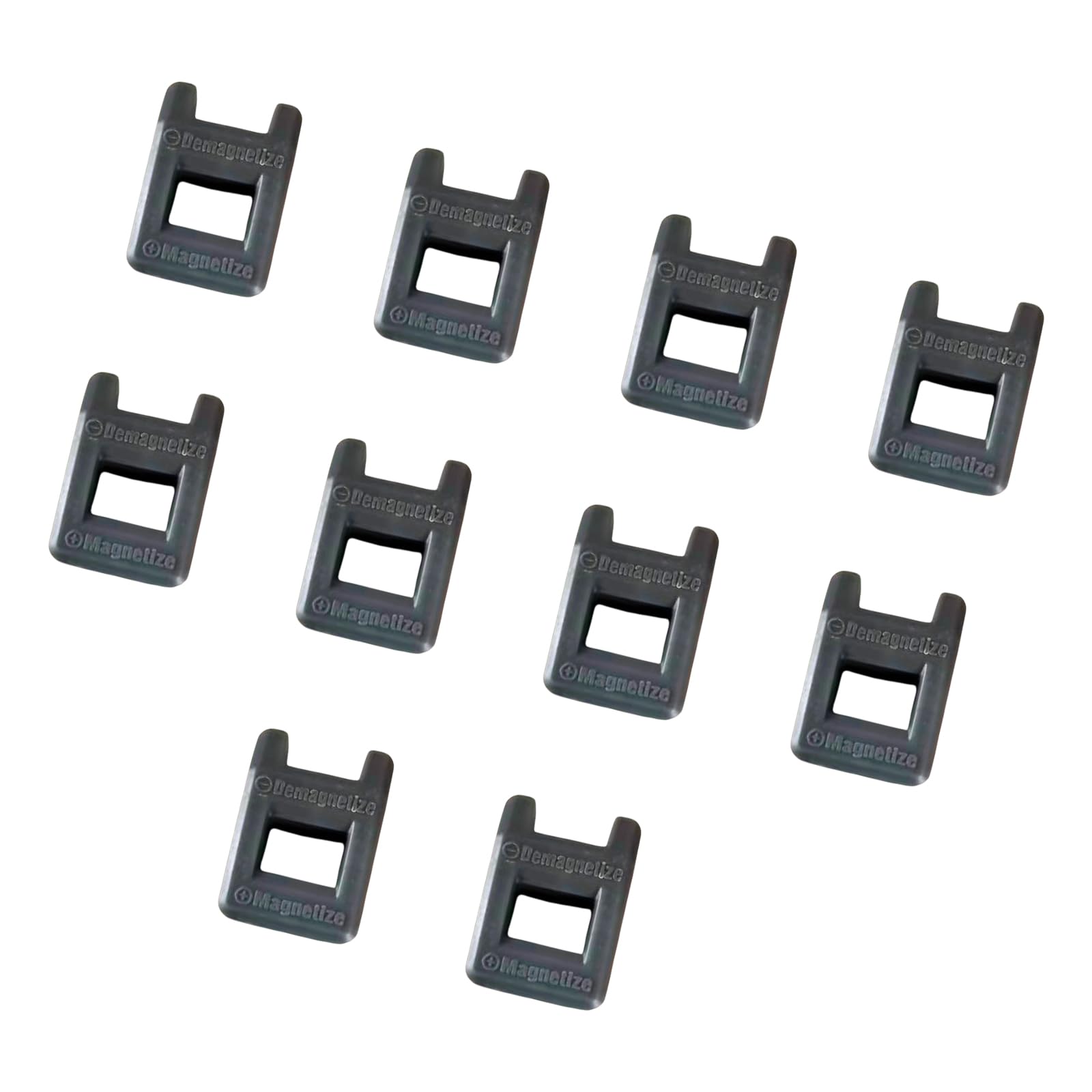 Kalttoy Grey 10Pcs / Pack Small Portable Screwdriver Magnetizer Efficient Demagnetizer Tool For Home And Professional Setting Screwdriver Magnetizer