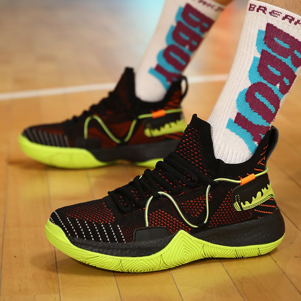 Męskie buty do koszykówki, buty sportowe, amortyzujące wstrząsy, oddychające, do koszykówki, męskie, lekkie buty sportowe, do biegania, antypoślizgowe, sportowe sneakersy, bsk f24, 45 EU