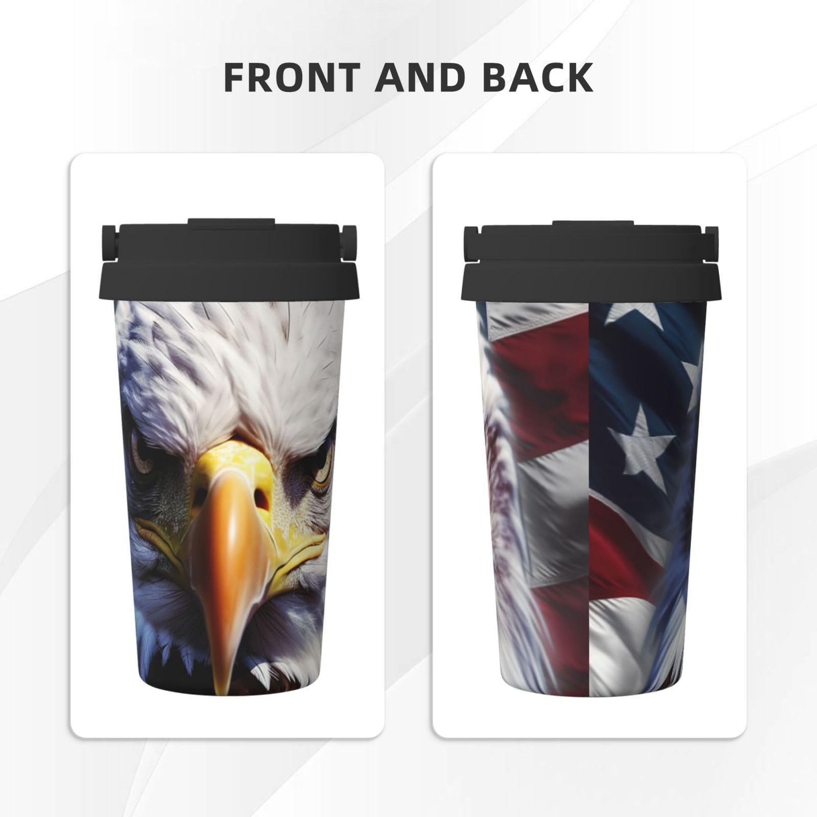 Isolierter Kaffeebecher Mit Kalifornien-Flagge - Edelstahl Reisebecher