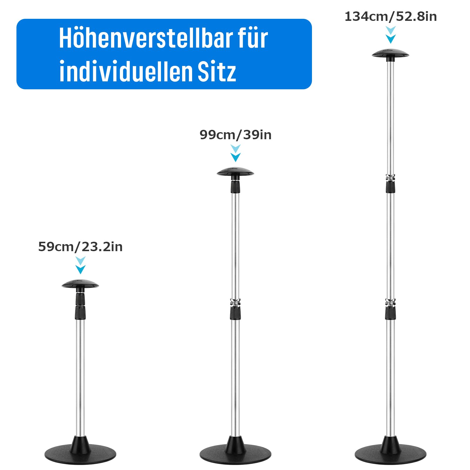 KOMCLUB 2er Aktualisieren Stützstange für Bootsabdeckungen