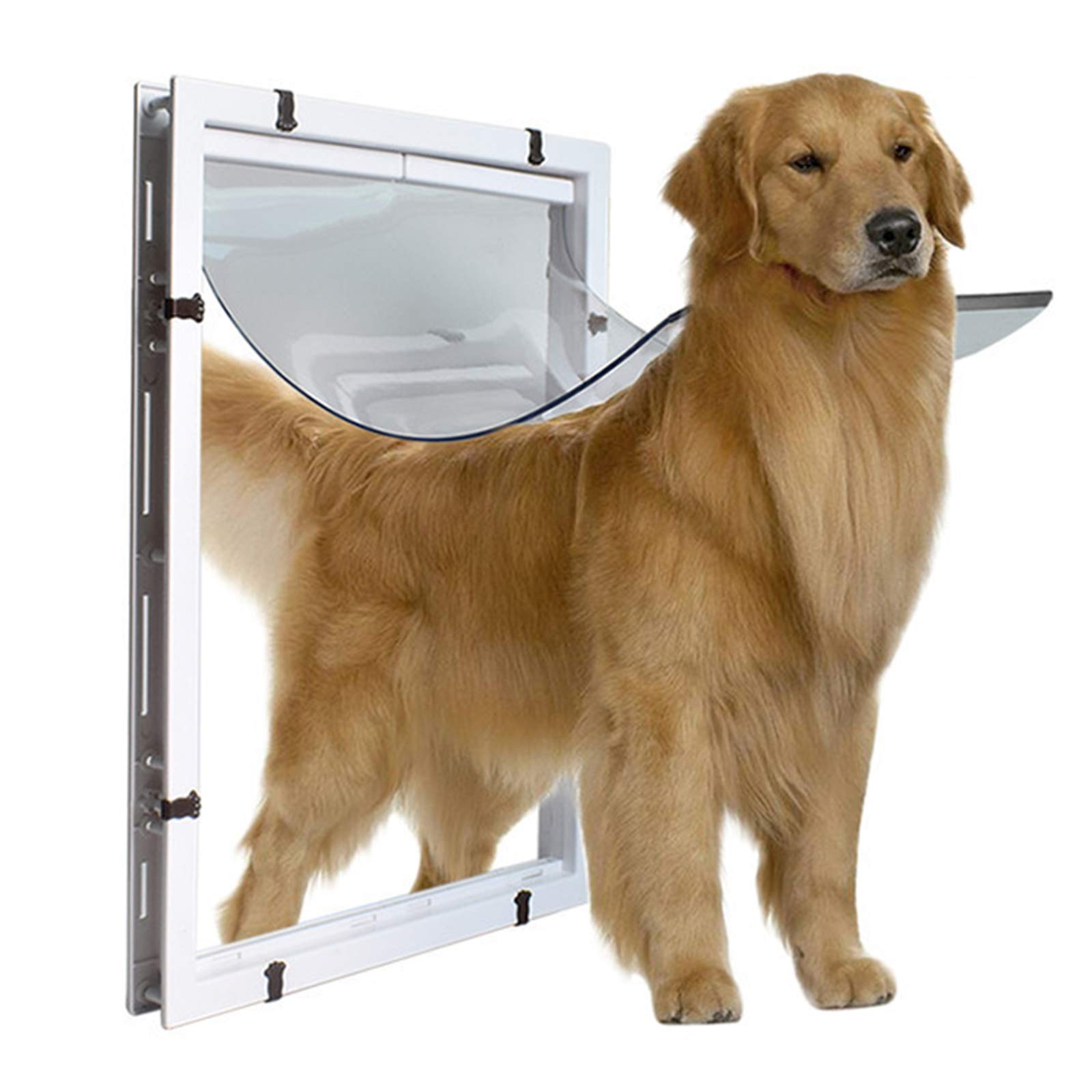 Hundeklappe für große Hunde, extra breite Öffnung für Golden Retriever, Huskys und Huntaways – bequemer EIN- und Ausstieg
